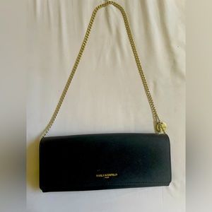 Black Karl Lagerfeld shoulder purse
